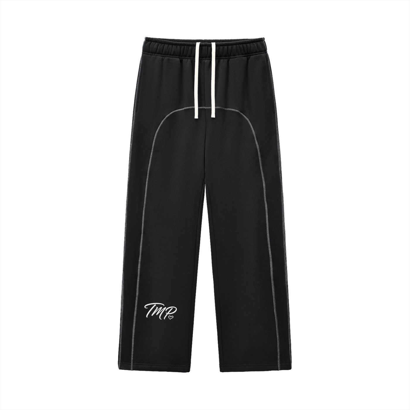 Contrast-Stitched Fleece Sweatpants